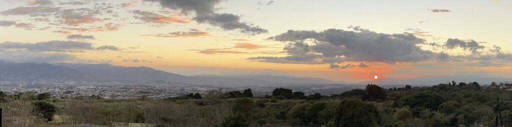 Costa Rican sunset